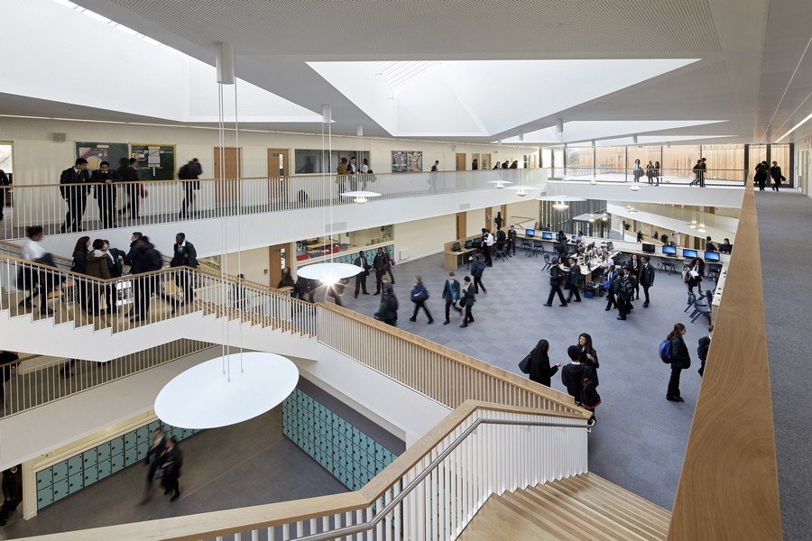 Timber joinery and staircase at John Roan Schools